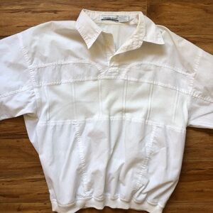 Vintage 90s Pacific Club large men’s oversized white golf polo